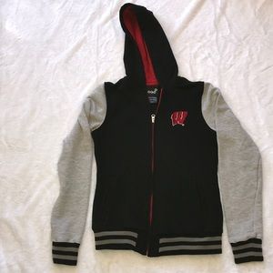 Wisconsin Badgers zip up sweatshirt